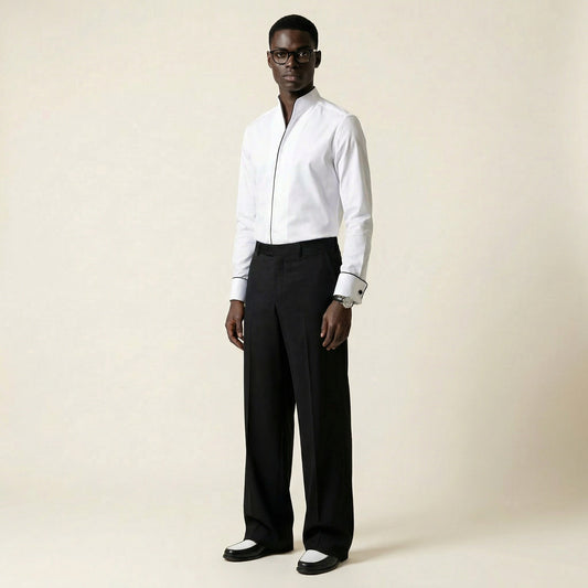 Shirt, Twill White, Pure Cotton, Calero