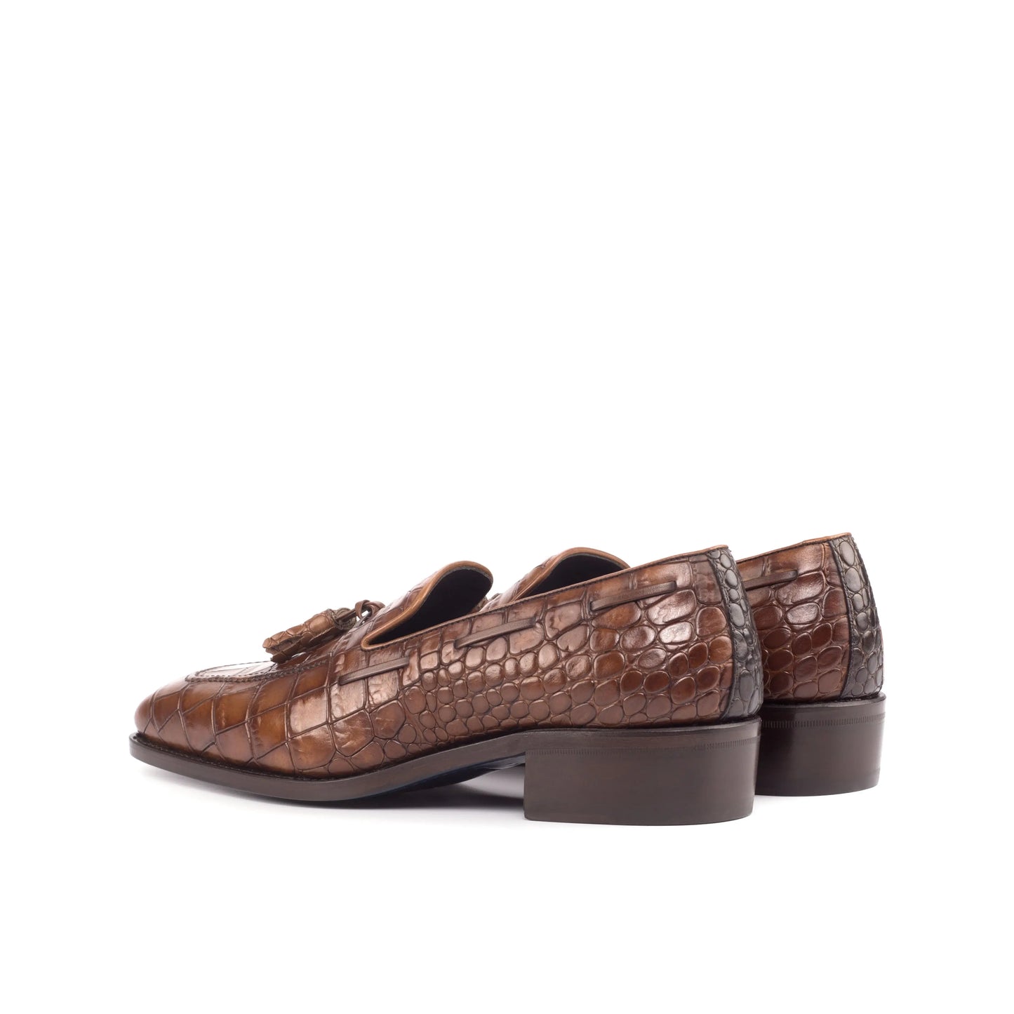 Loafer croco medium brown