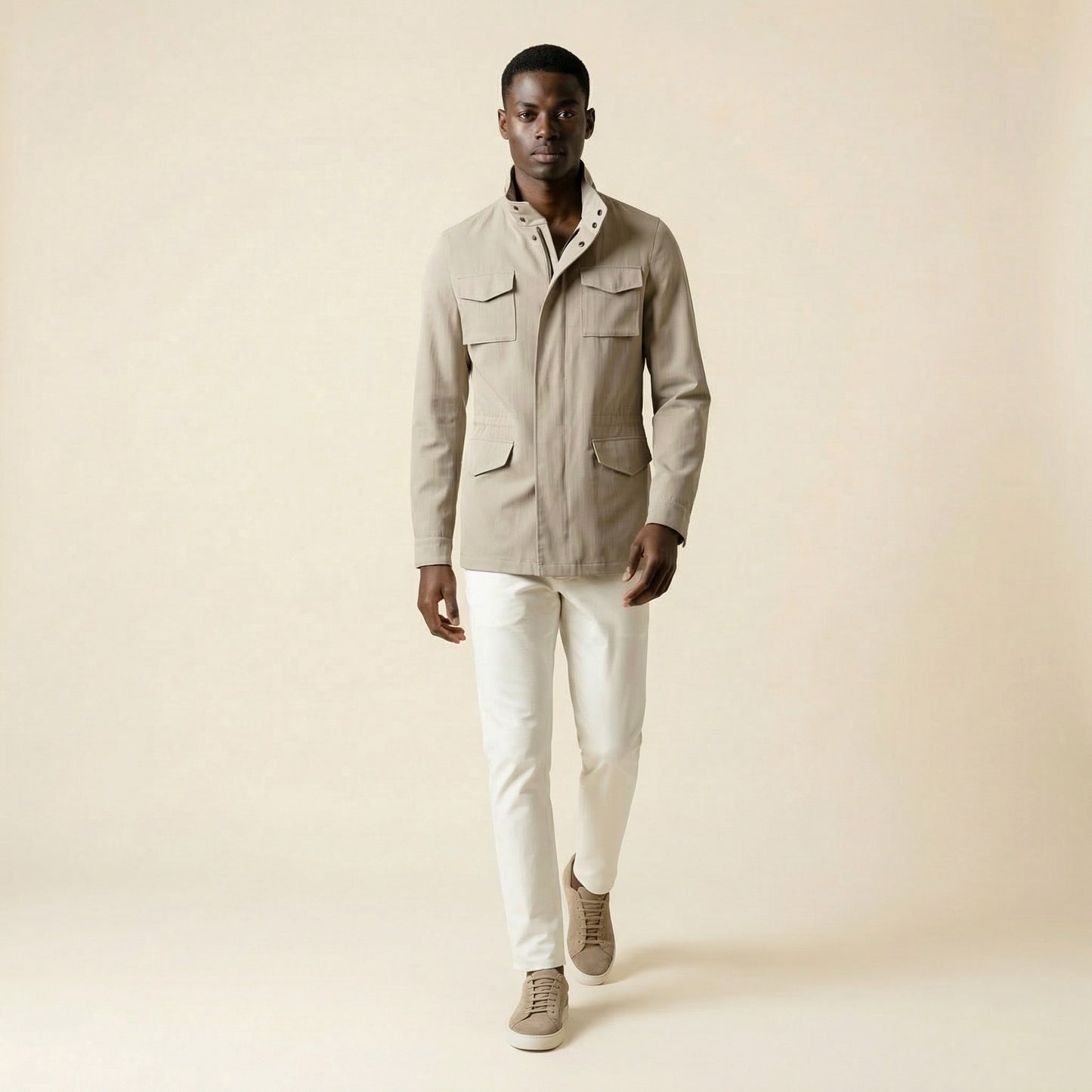 Field Jacket, Sand, Tec Fabric, Olmetex Italy