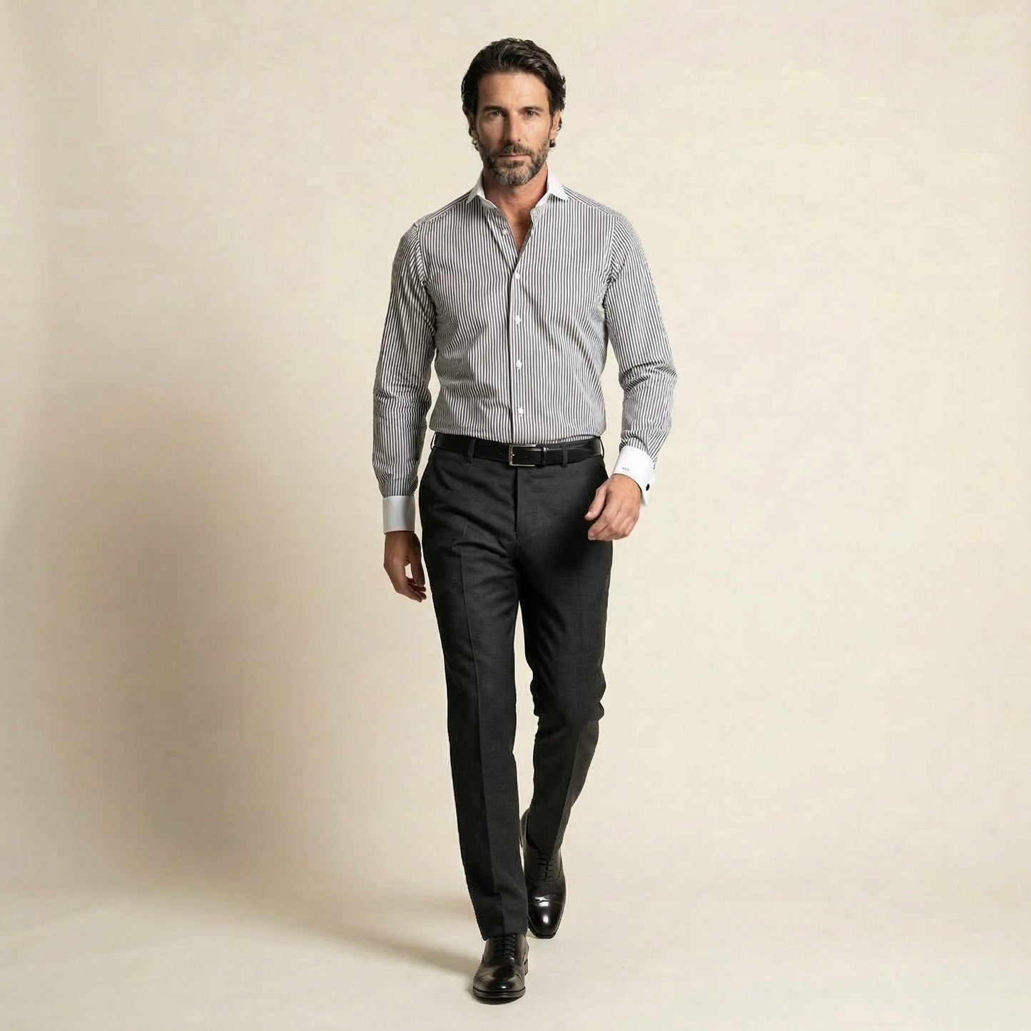 Trouser, Grey, Pure Wool, Vitale Barberis