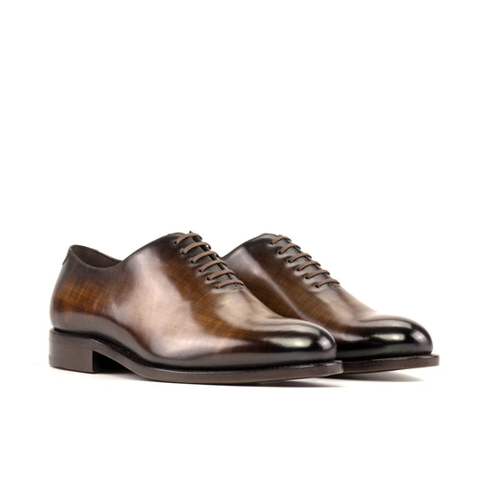 Whole cut brown patina brown Goodyear Welt, leather sole