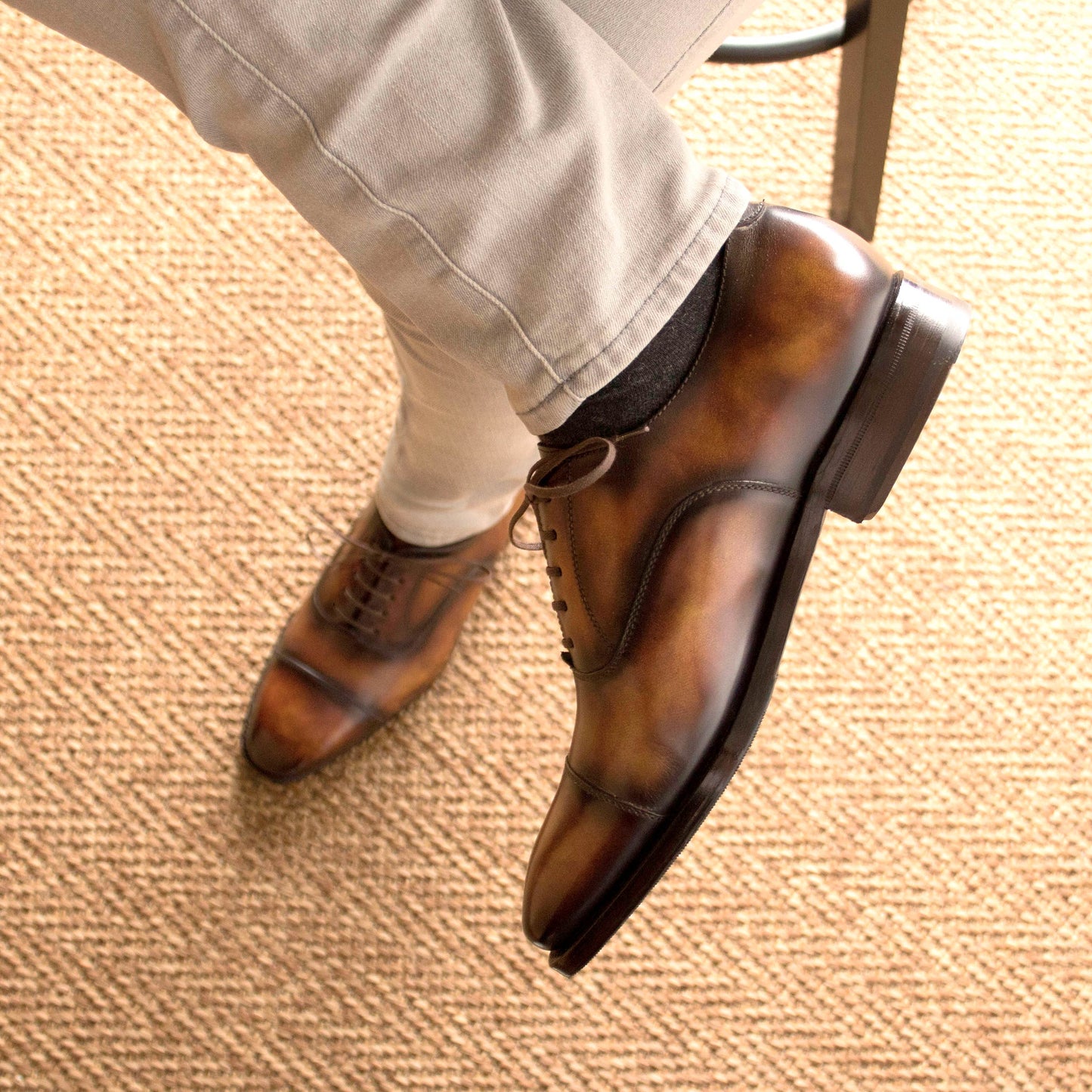 Leather Oxford Savile │ Fire Patina