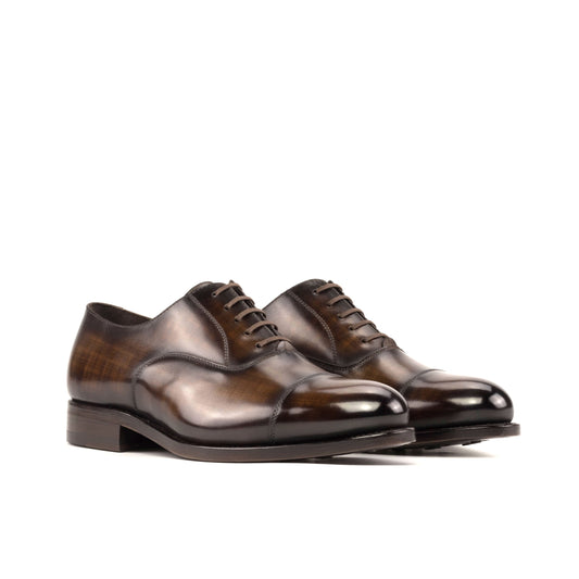 Leather Oxford Zurigo │ Brown Papiro Patina