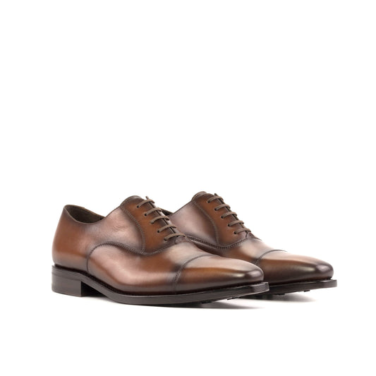 Leather Oxford Monti │ Med Brown Burn-Effect