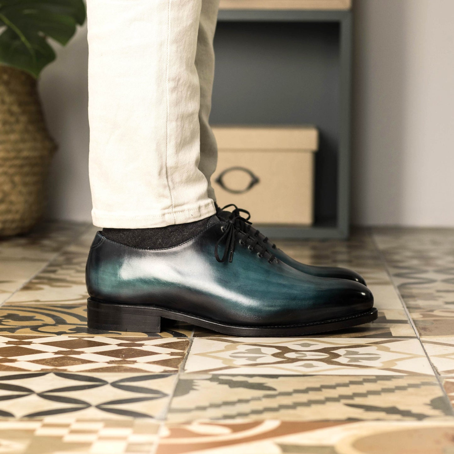 Leather Whole Cut Zurigo │ Azur Patina