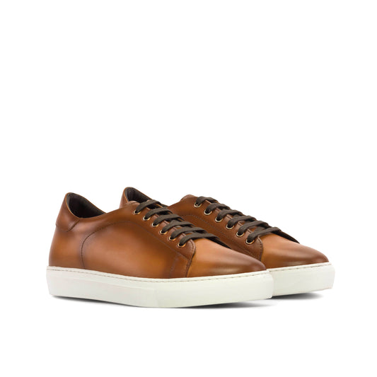 Sneakers cognac painted calf