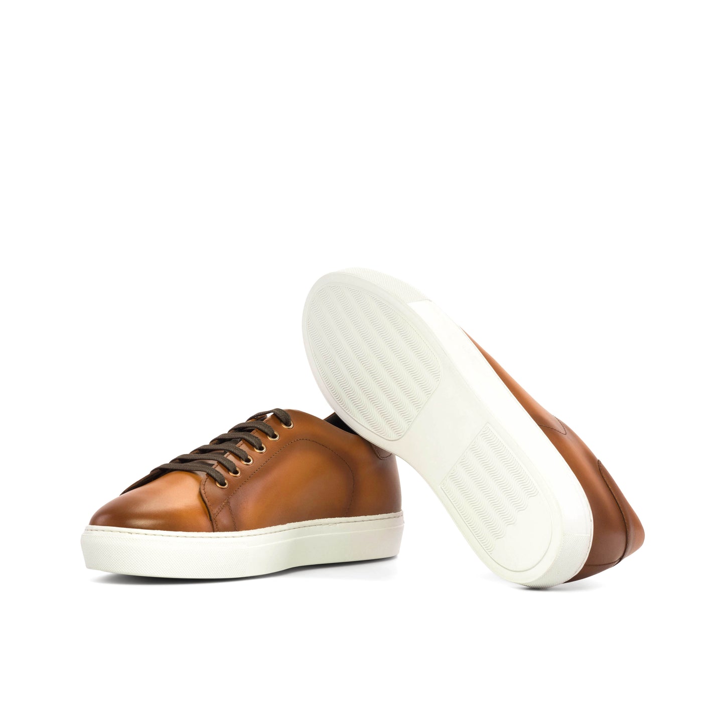Leather Trainer │Cognac Painted Calf
