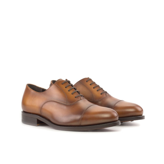 Leather Oxford Zurigo │ Cognac - Brown Soles