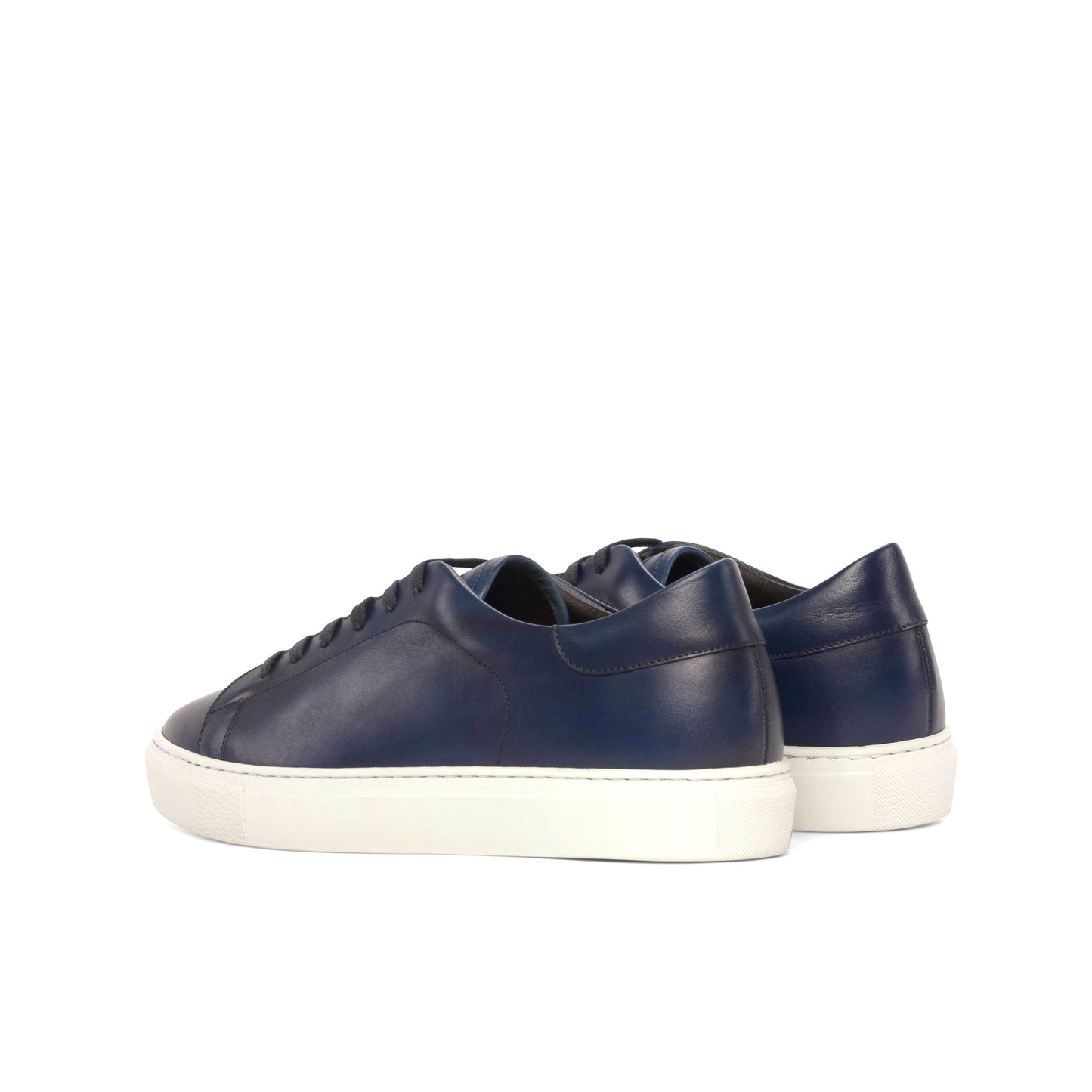 Leather Trainer │ Navy Painted Calf