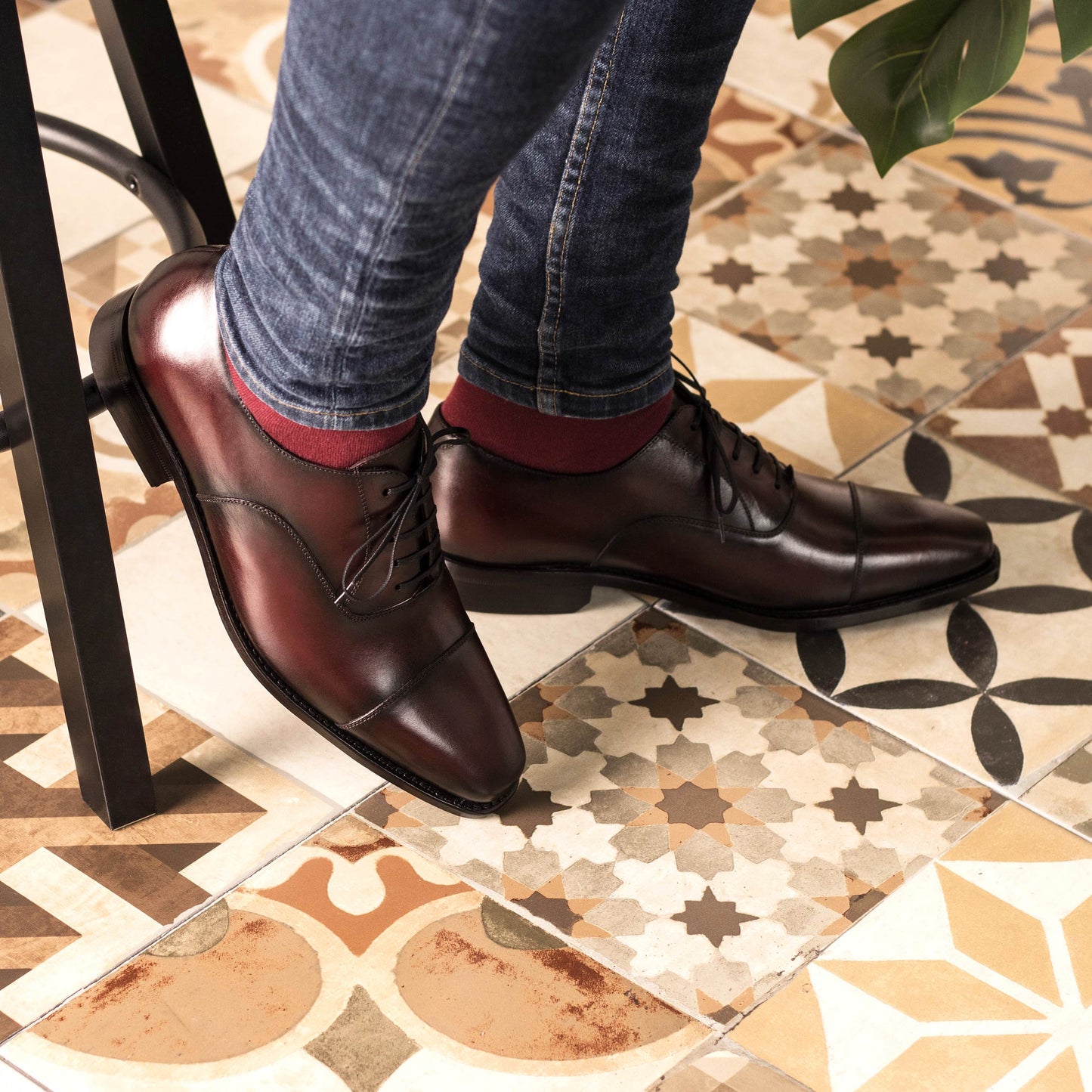 Leather Oxford Monti │ Burgundy