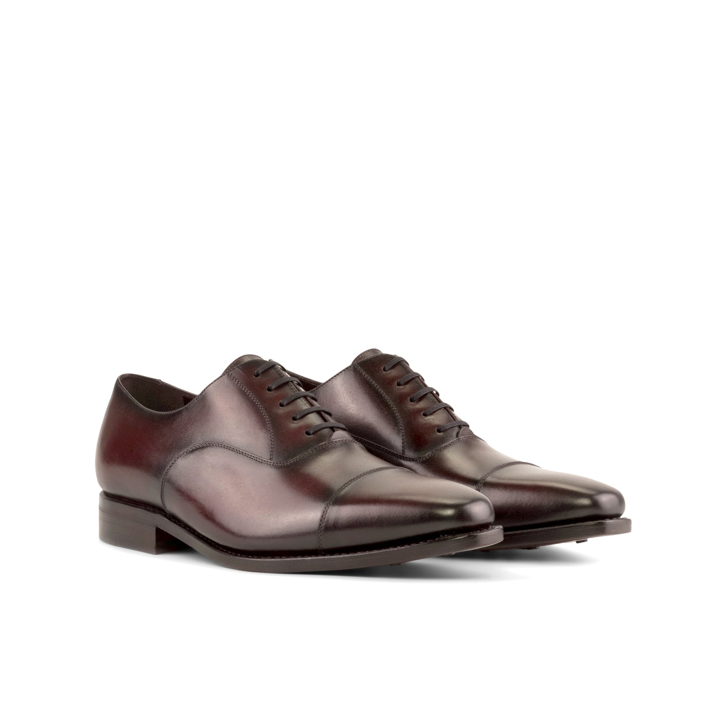 Oxford burgundy box calf