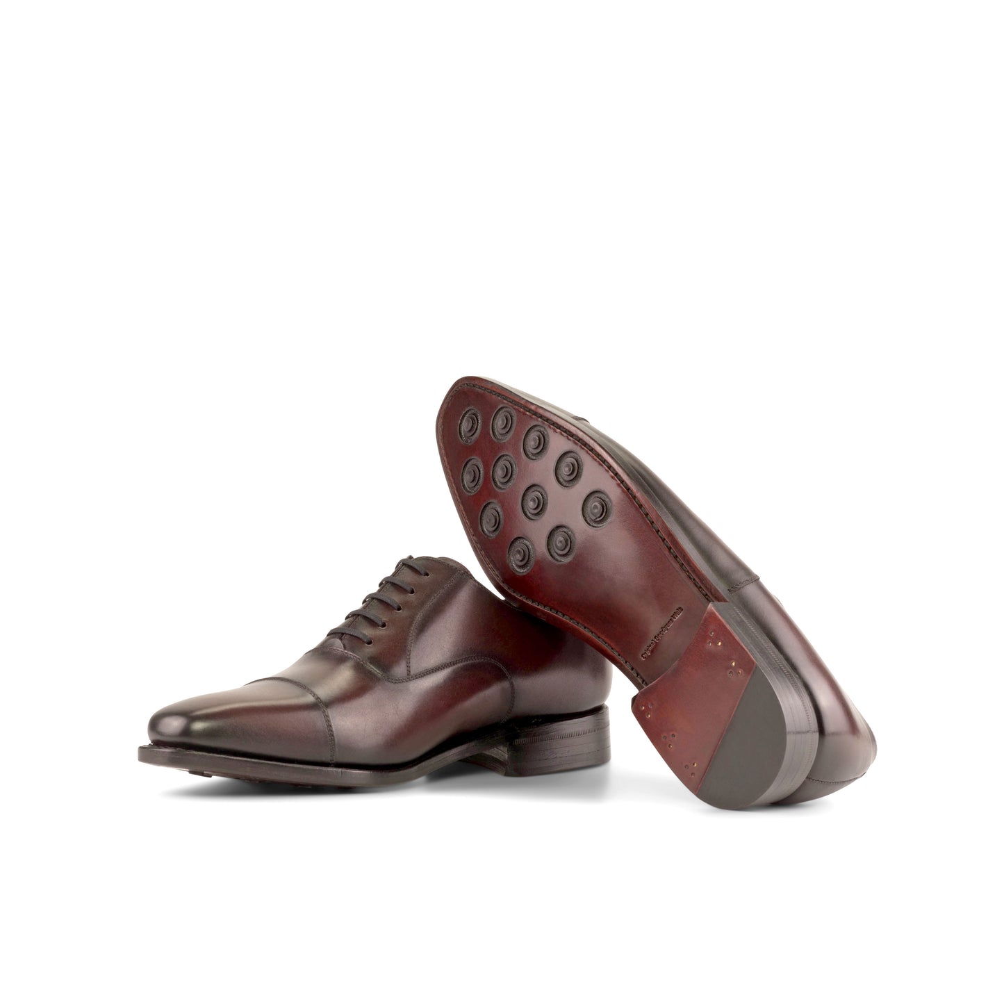 Oxford burgundy box calf