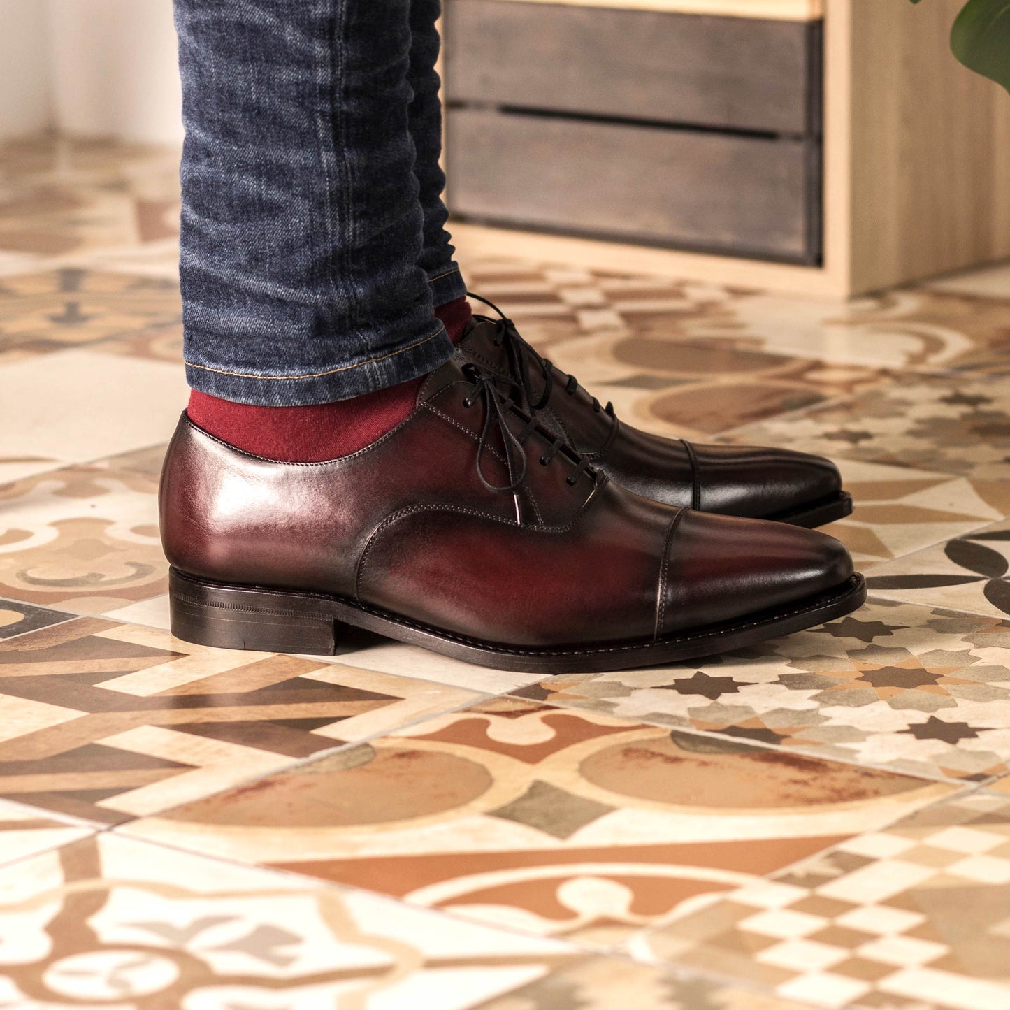 Leather Oxford Monti │ Burgundy