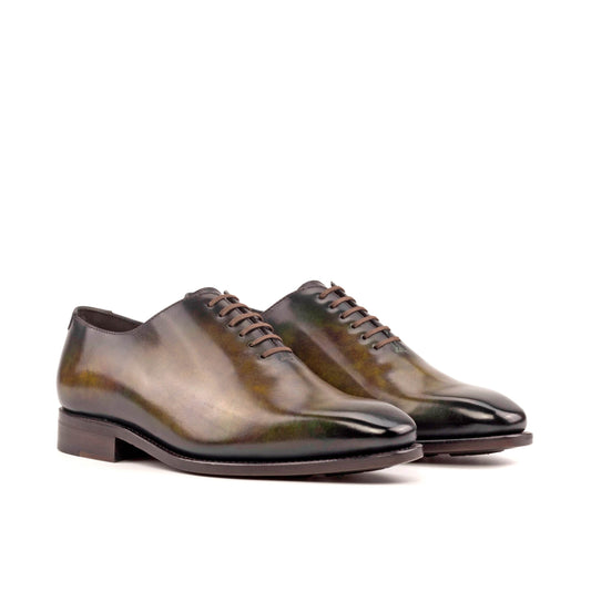 Leather Whole Cut Savile │ Camel-Green Patina