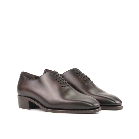 Leather Whole Cut Savile │ Dark Brown - Higher Heels