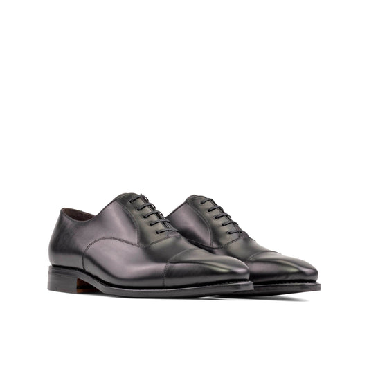 Leather Oxford Savile │ Black - Gognac Soles