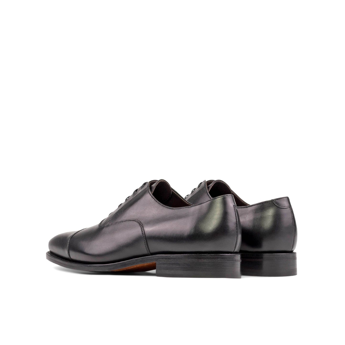 Leather Oxford Savile │ Black - Gognac Soles