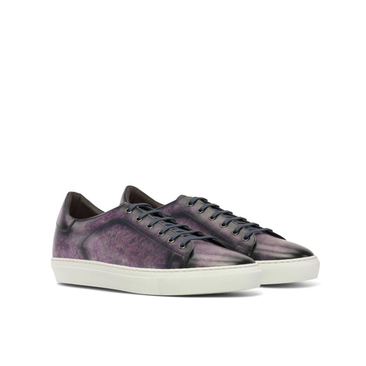 Leather Trainer │ Purple Patina