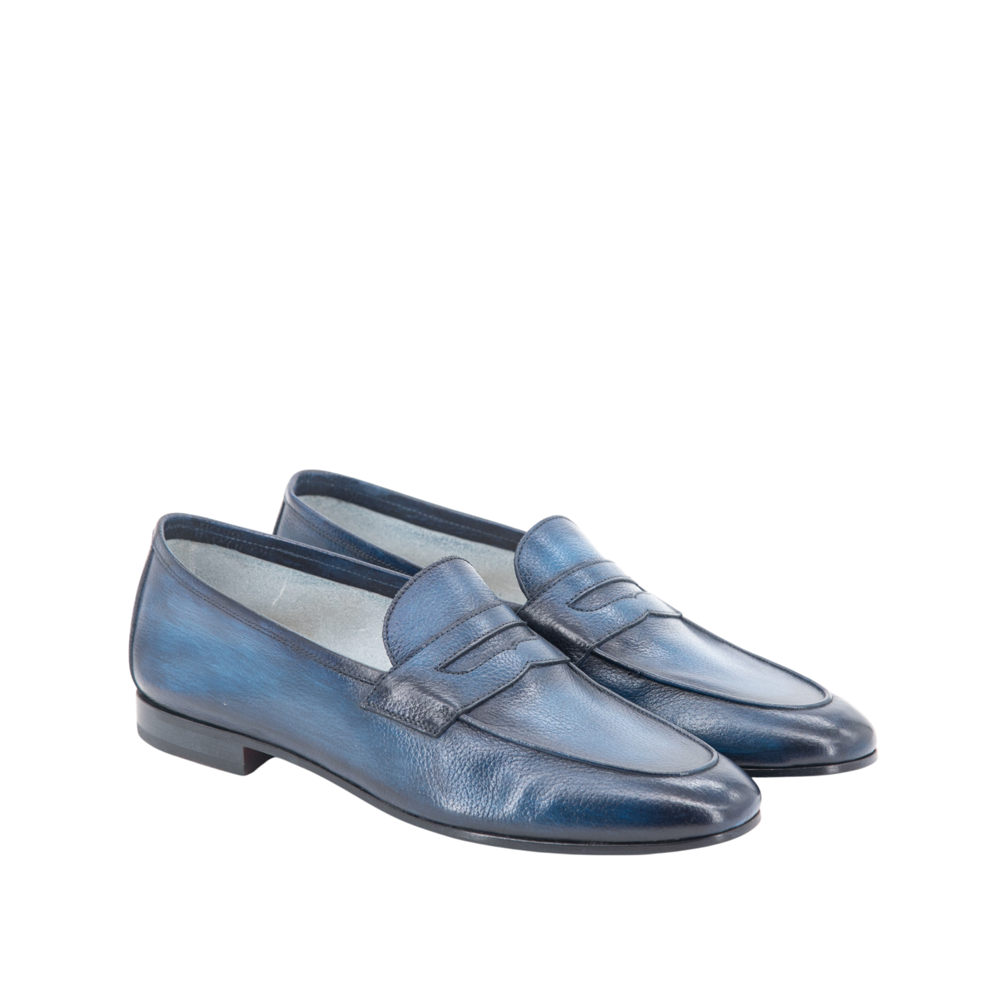 Grain Leather Venetian Loafer │ Blue Patina
