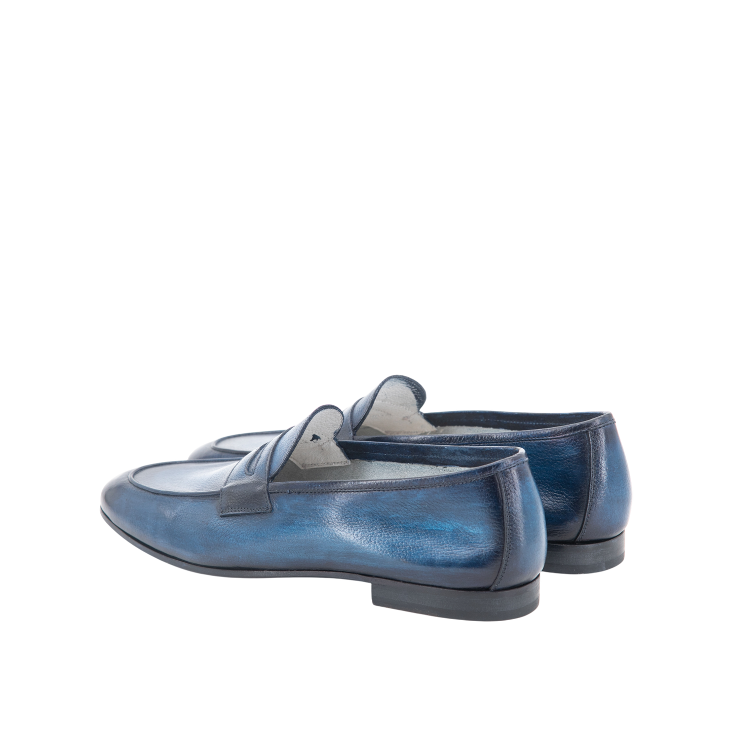 Grain Leather Venetian Loafer │ Blue Patina