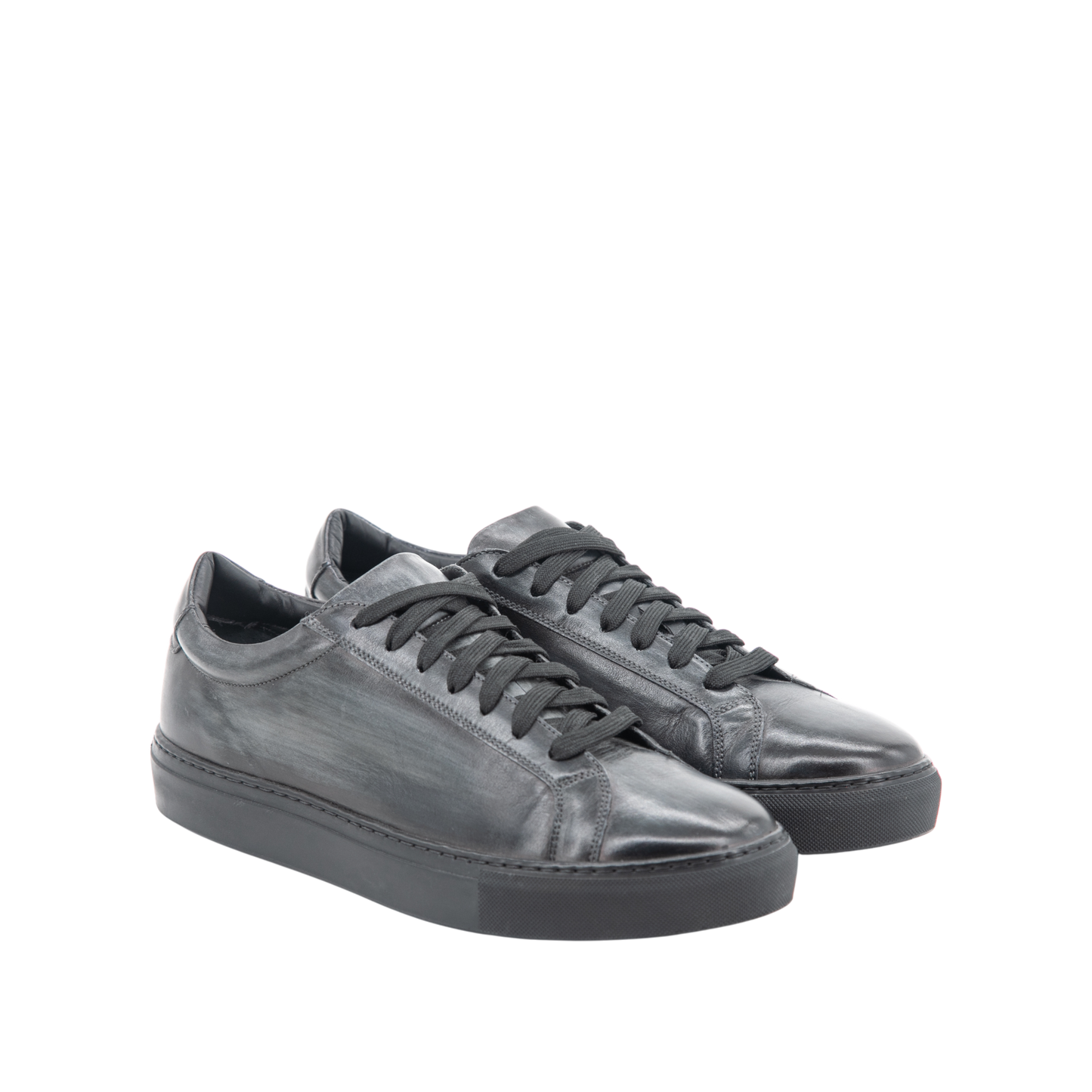 Leather Low Kick │ Grey Patina
