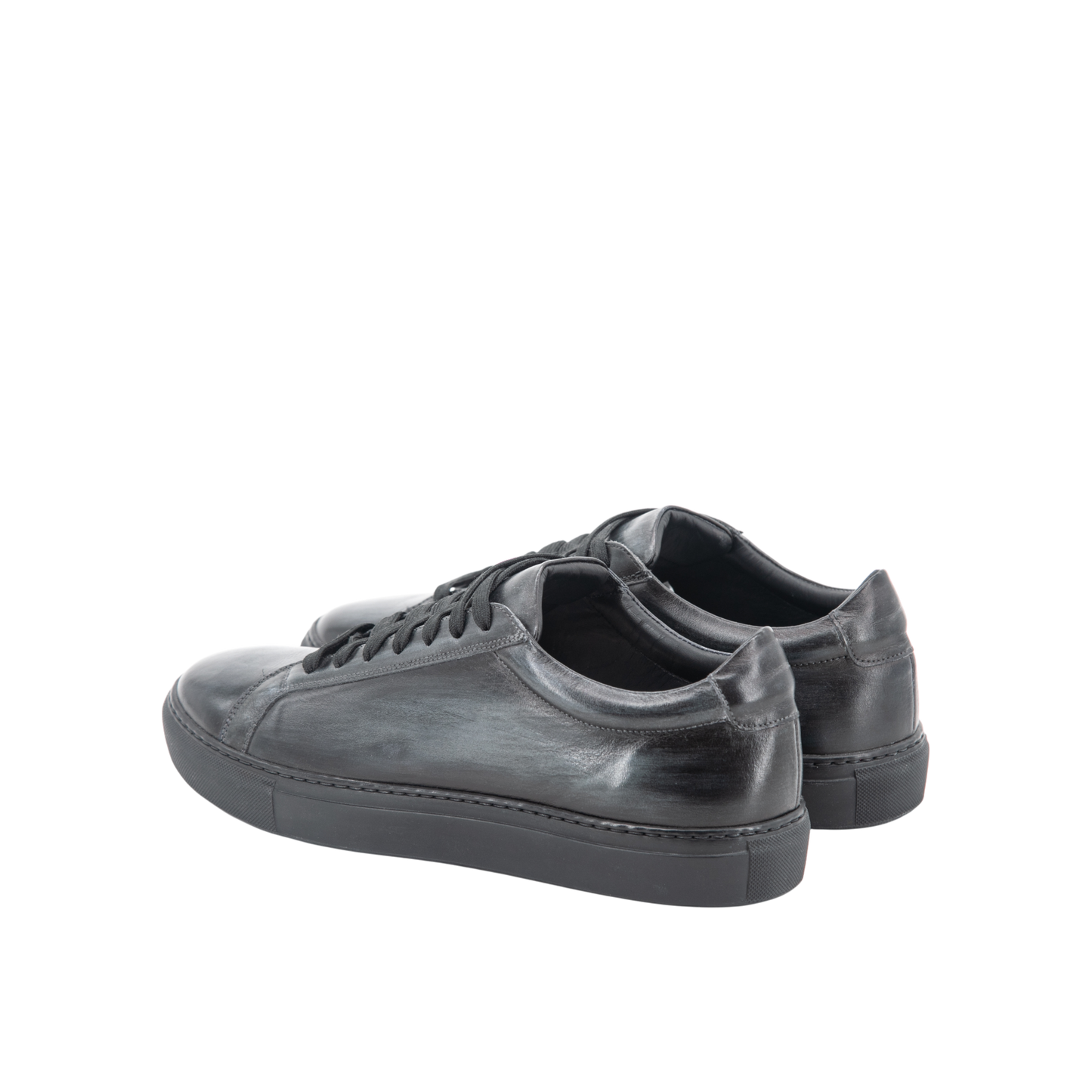 Leather Low Kick │ Grey Patina