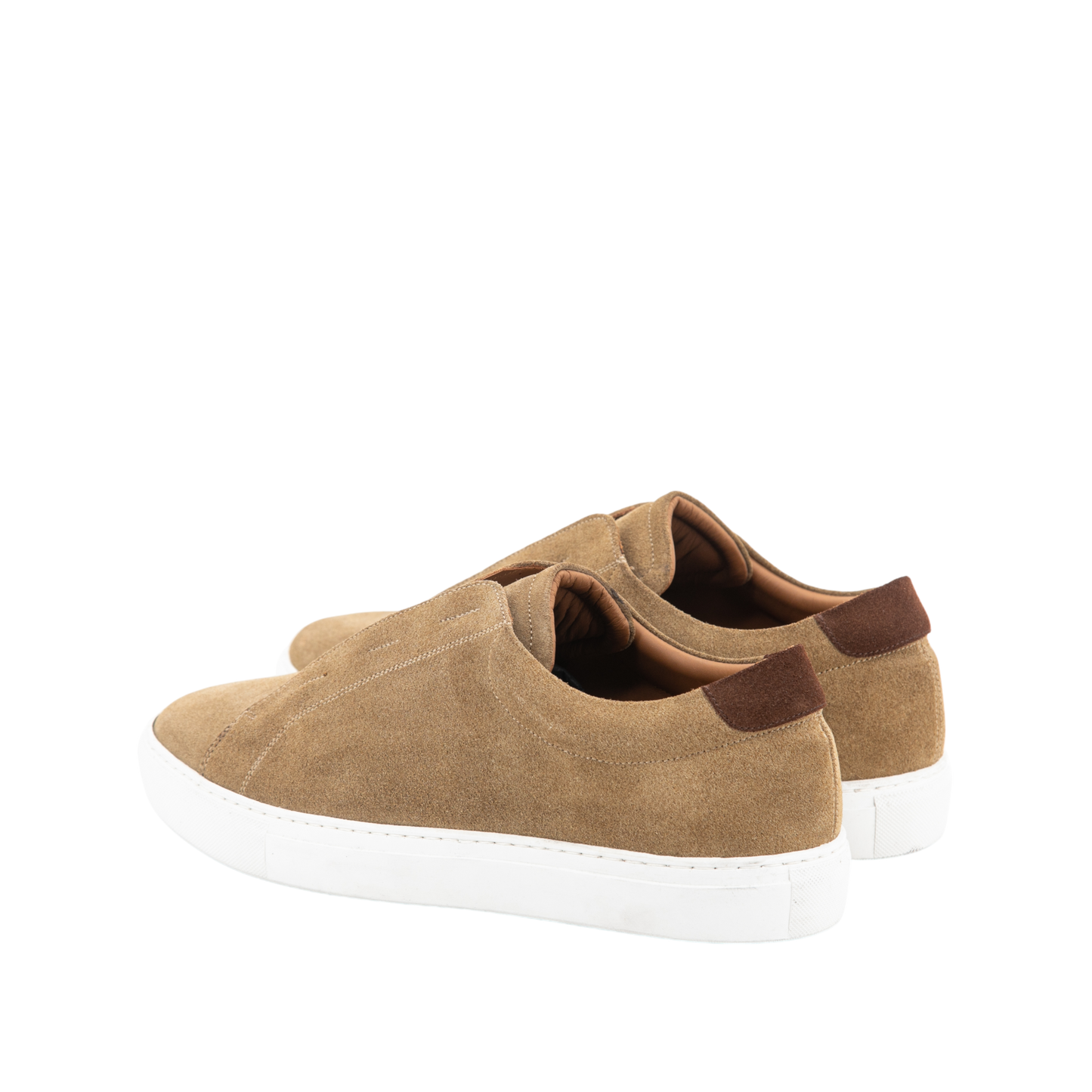 Suede Laceless Trainer │ Camel