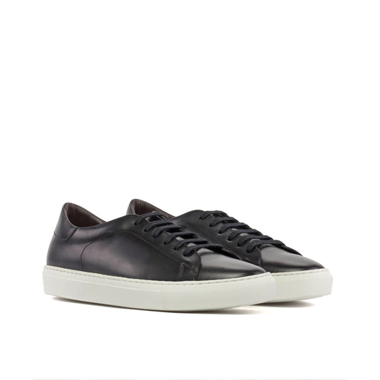 Leather Trainer │ Grey Painted Calf