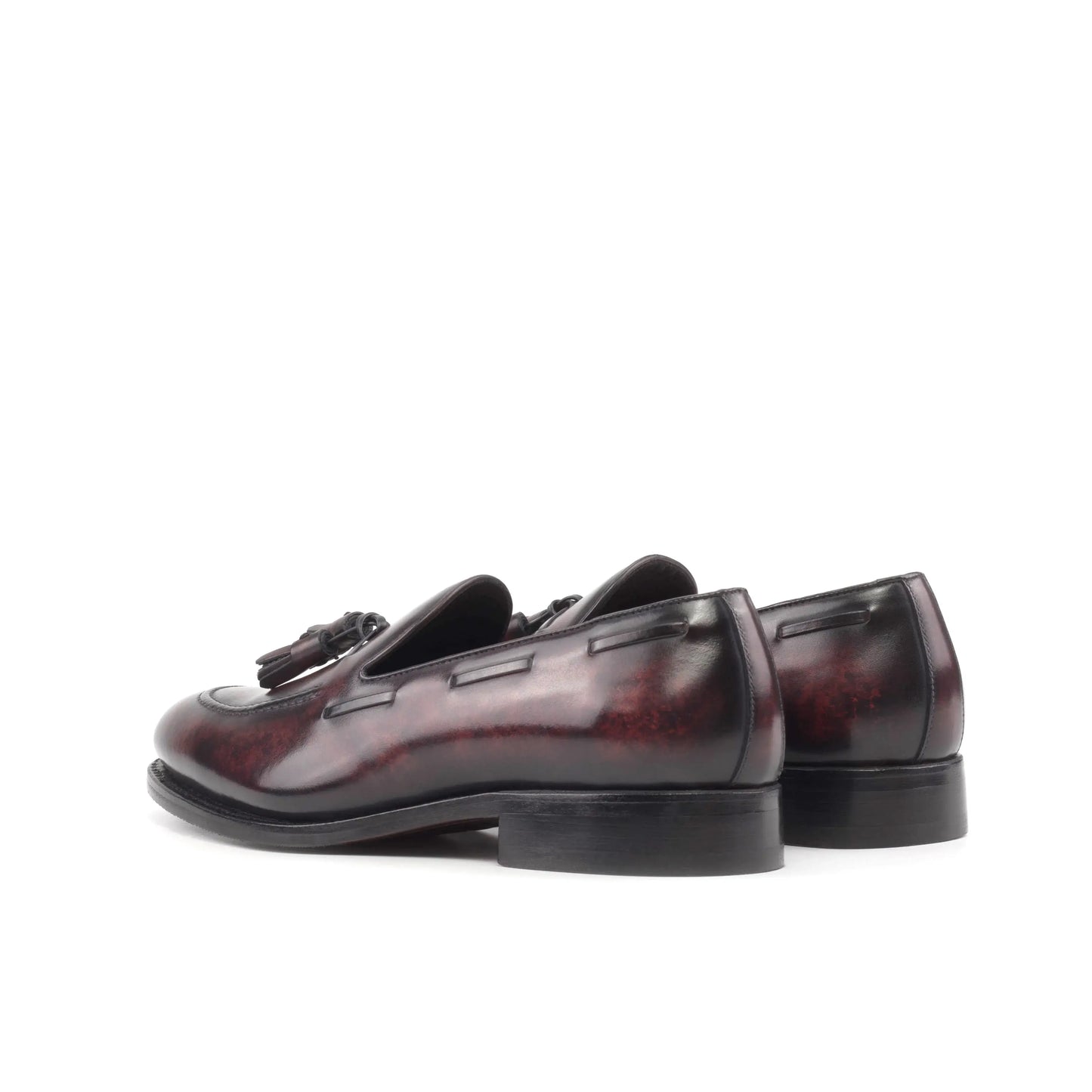 Leather Boat Loafer Zurigo │ Burgundy Museum Patina