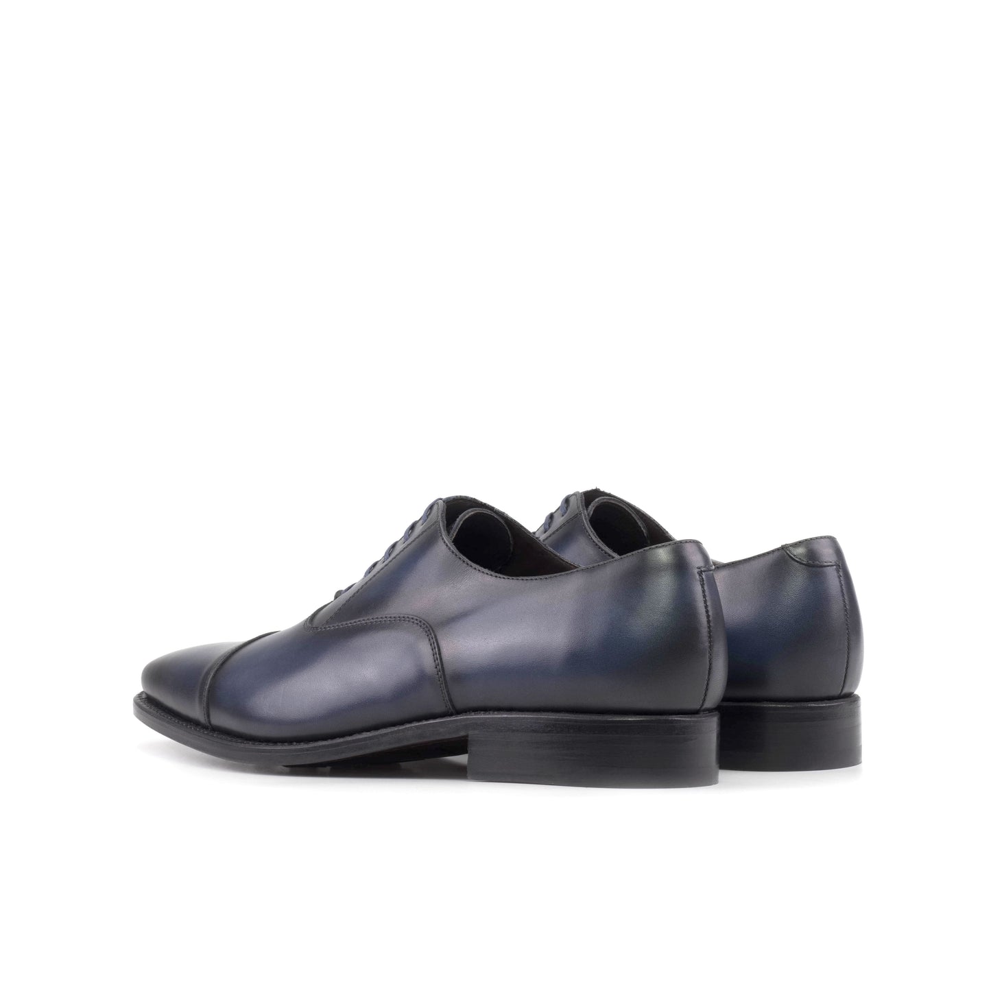 Leather Oxford Monti │ Navy Burn-Effect