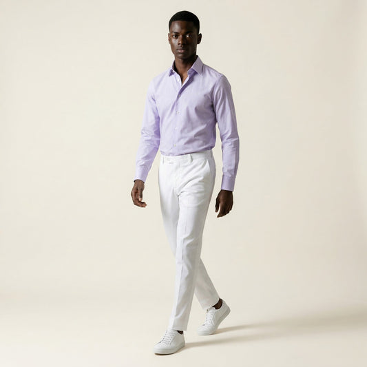 Shirt, Mauve, Pure Cotton, Loro Piana
