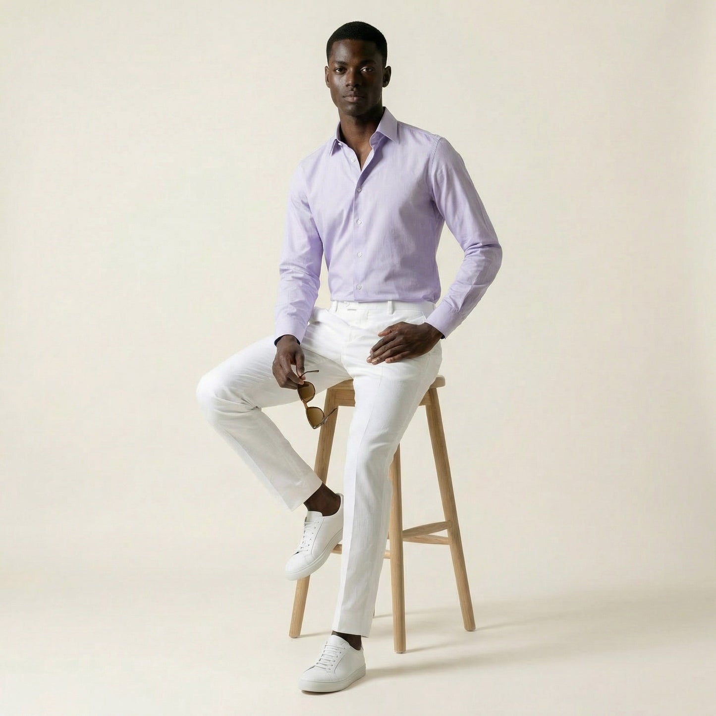 Shirt, Mauve, Pure Cotton, Loro Piana