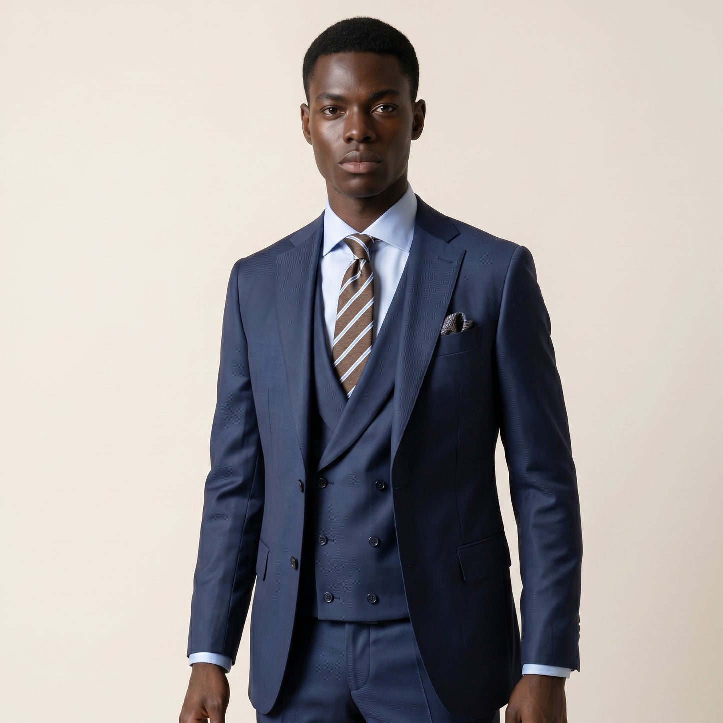 Notch Lapel, Royal Blue, Suit 2 pcs, Super 130's, Fratelli Tallia di Delfino