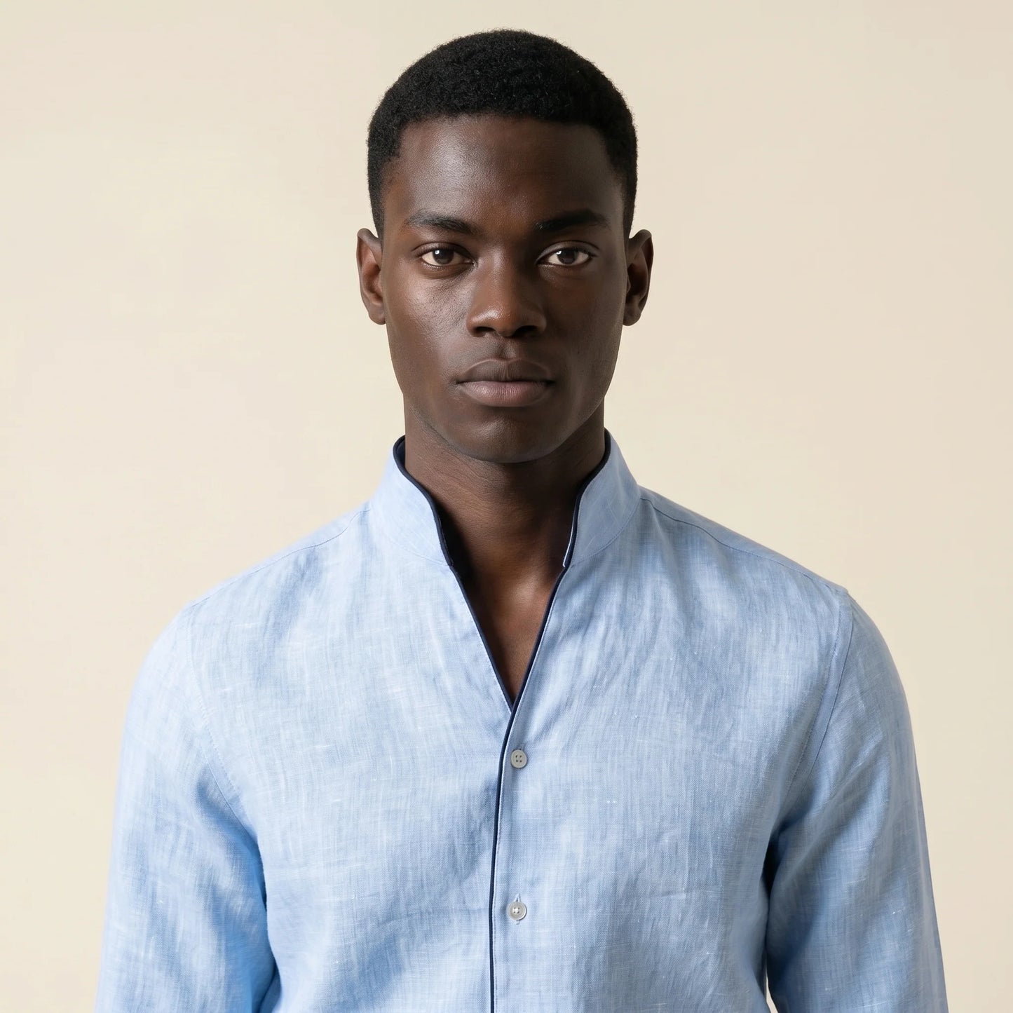 Shirt, Light Blue Vigorous, Pure Linen