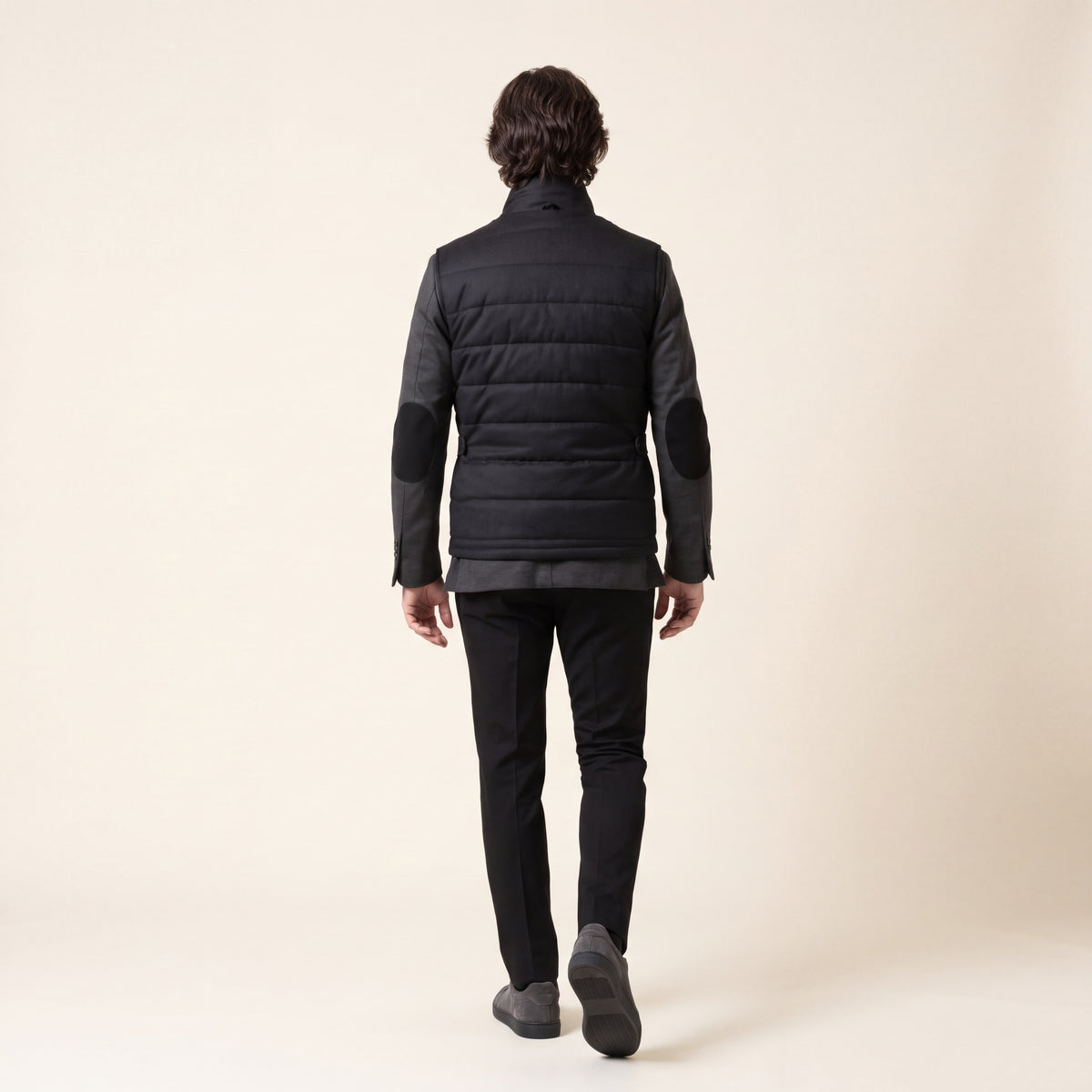Body Warmer, Dark Grey, Vitale Barberis