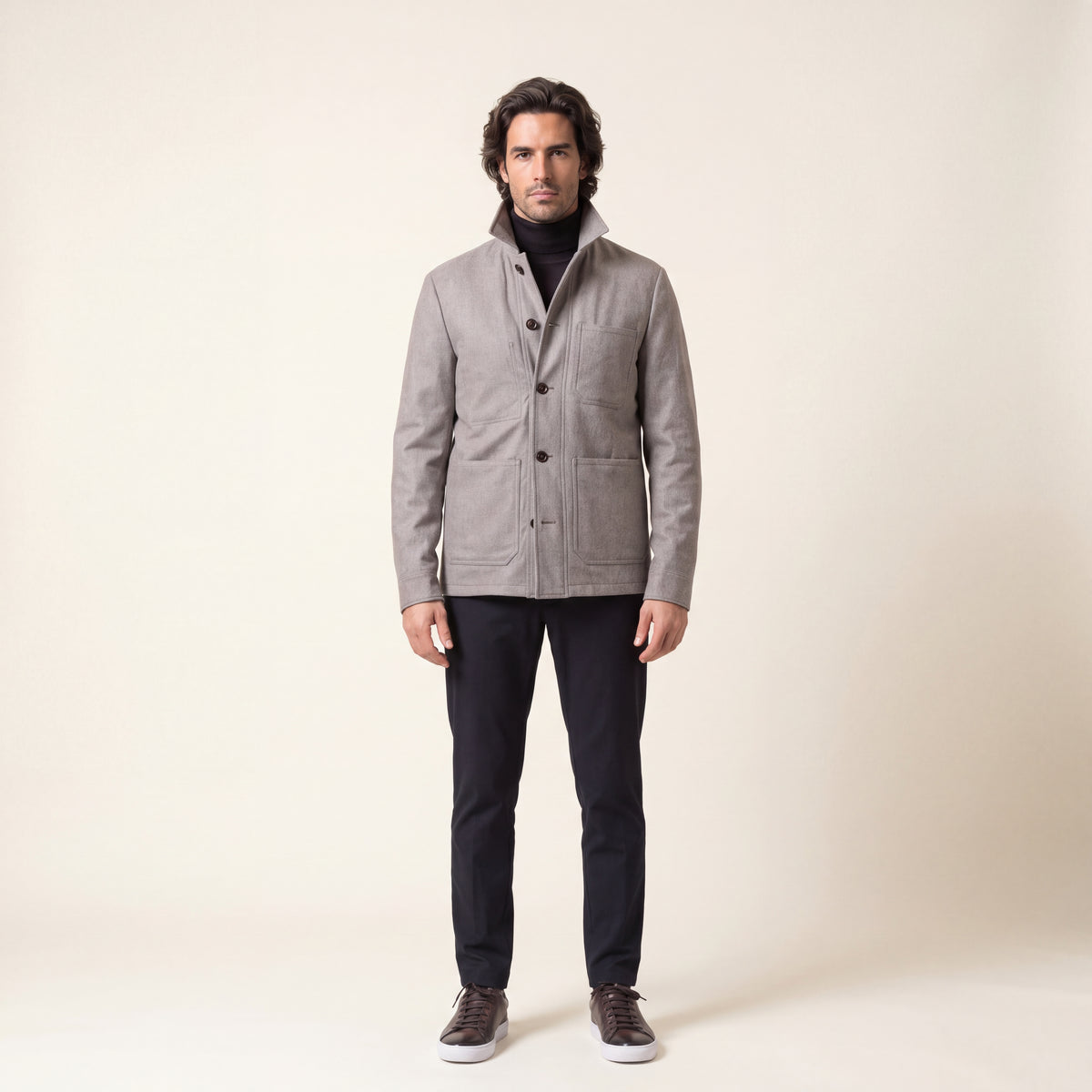 Work Jacket, Light Grey, Vitale Barberis