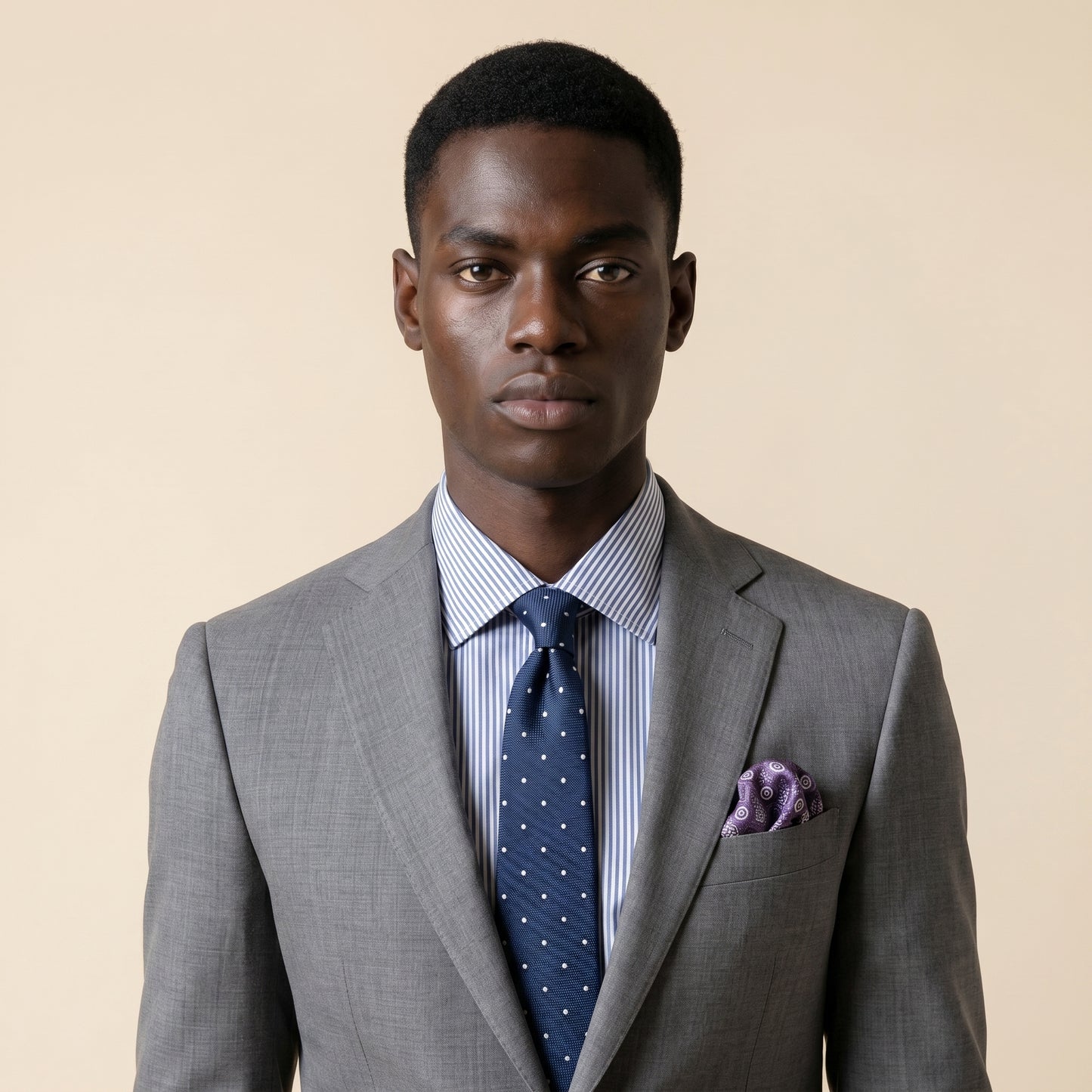Notch Lapel, 2 pcs Tela Rustica Suit, Light Grey, Vitale Barberis
