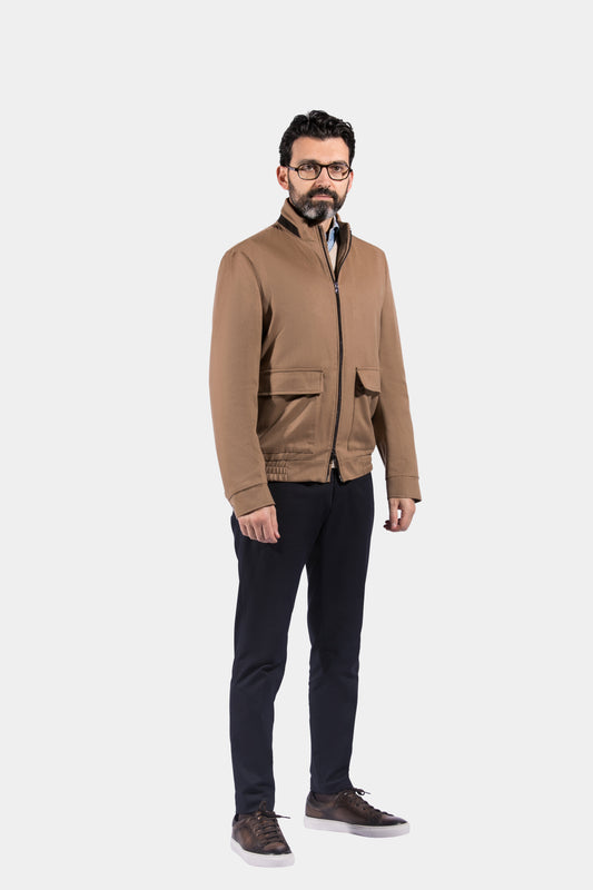 Bomber Jacket, Camel, Piacenza, Jacket Only