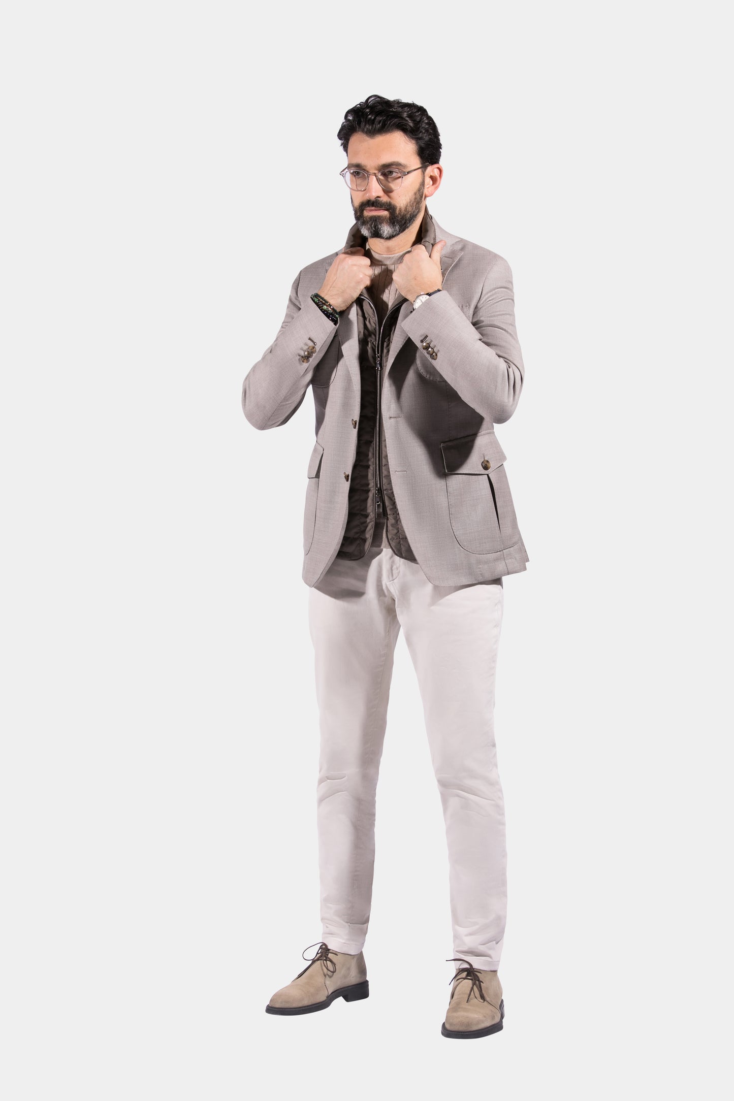 Safari Jacket, Beige, Jacket Only