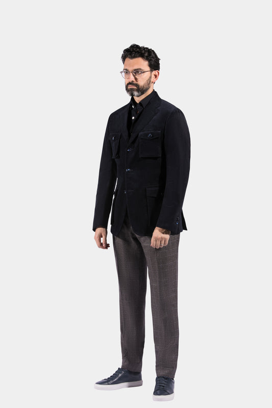 Safari Jacket, Navy Corduroy, Jacket Only