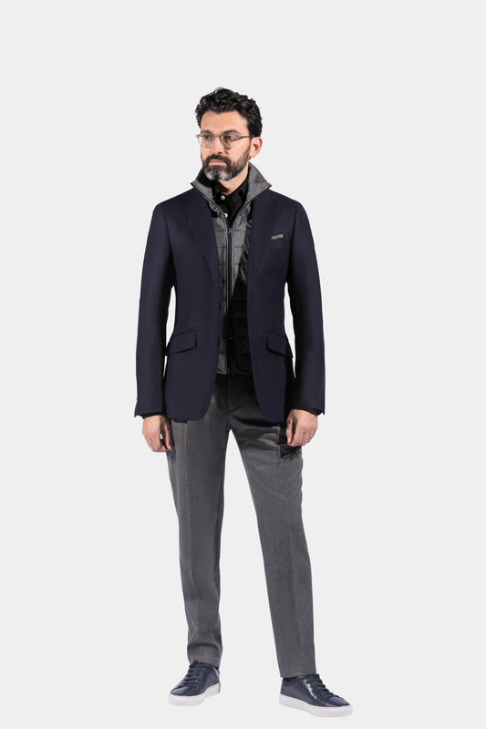Windstopper, Navy & Mid Grey, Jacket Only