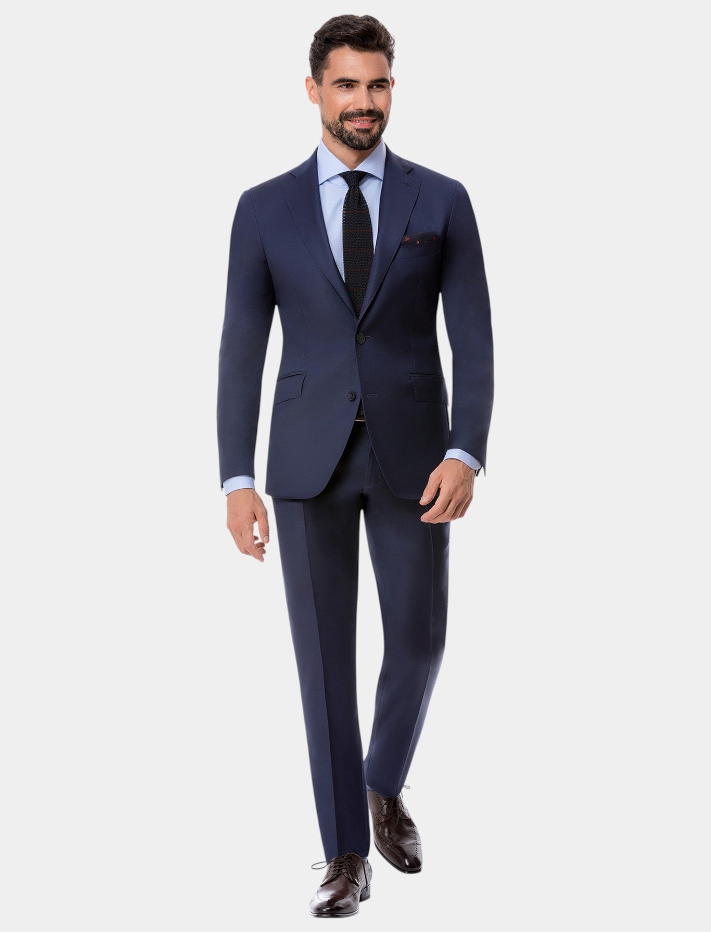 Notch Lapel, Royal Blue Suit, Super 110'S Reda