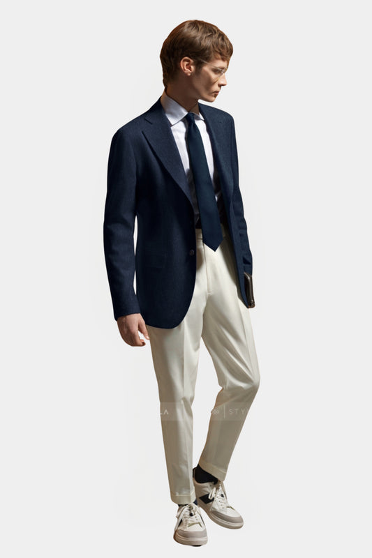 Notch Lapel, Denim Blue, Jacket Only