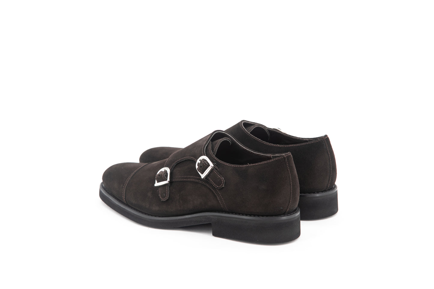 Suede Double Monk Zurigo │ Dark Brown