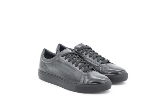 Leather Low Kick │ Grey Patina