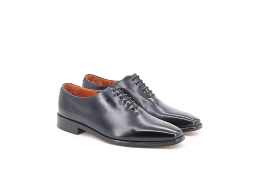 Leather Whole Cut Savile│ Navy