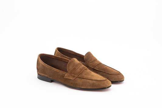 Suede Venetian Loafer │ Camel