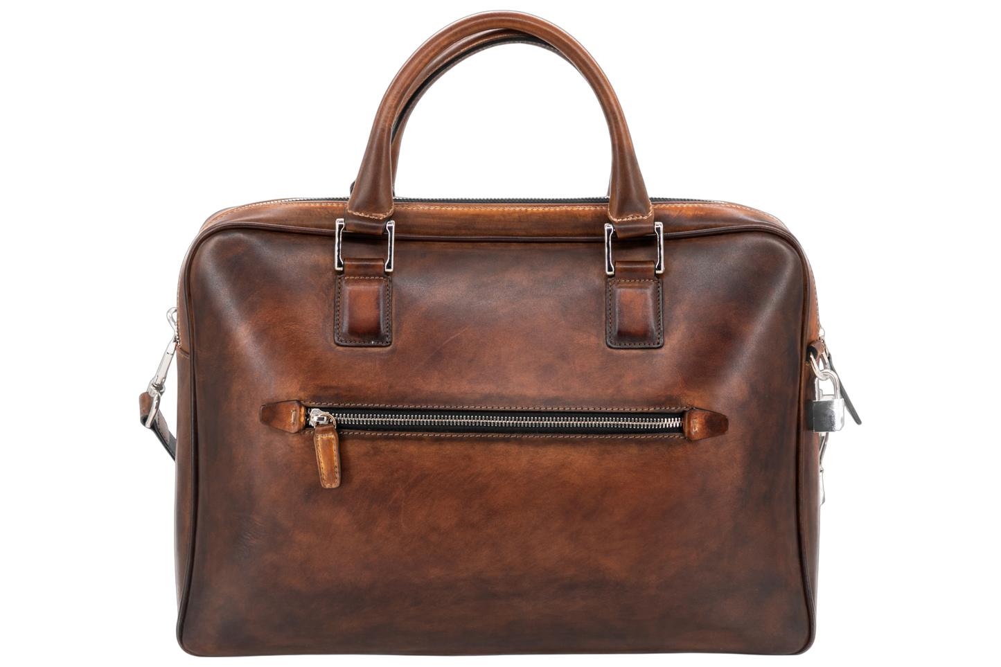 Leather Business Bag│ Cognac Patina