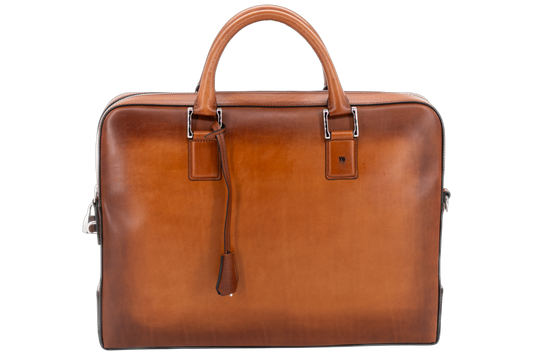 Leather Business Bag│ Camel Patina