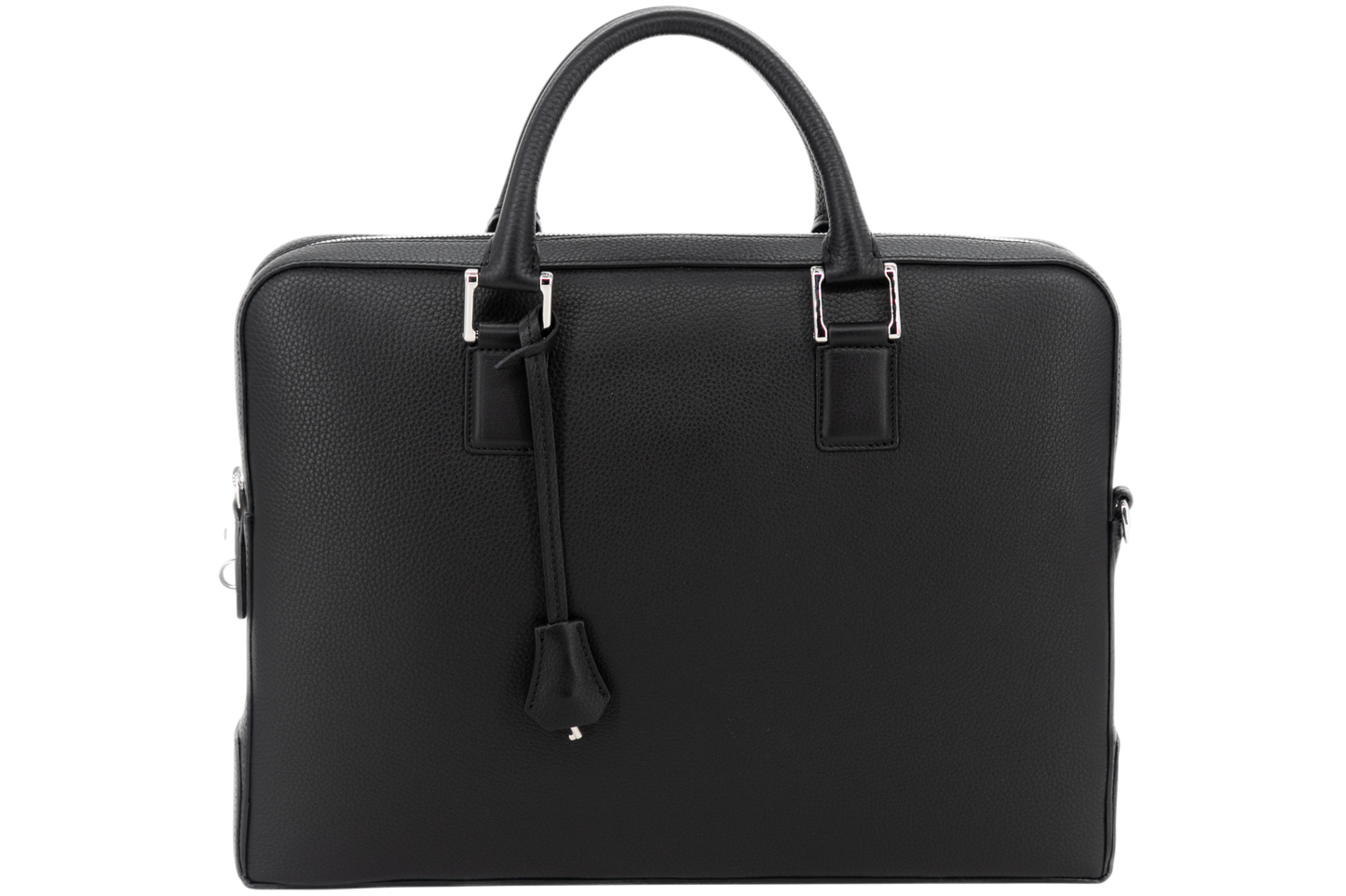 Leather Business Bag│ Black Grain